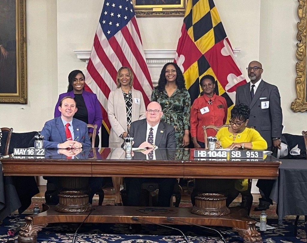 MD Commission on African American History and Culture at Bill Signing