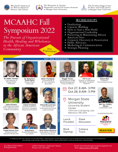 MCAAHC Symposium 2022 Flyer